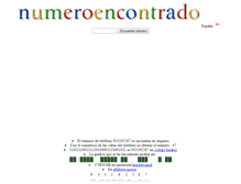 Tablet Screenshot of numero-encontrado.com